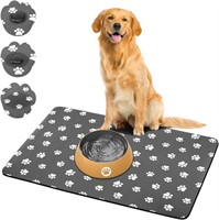 36 x 23 in Quick Dry Absorbent Dog Food Mat