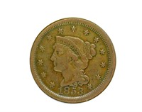 1853 Cent XF