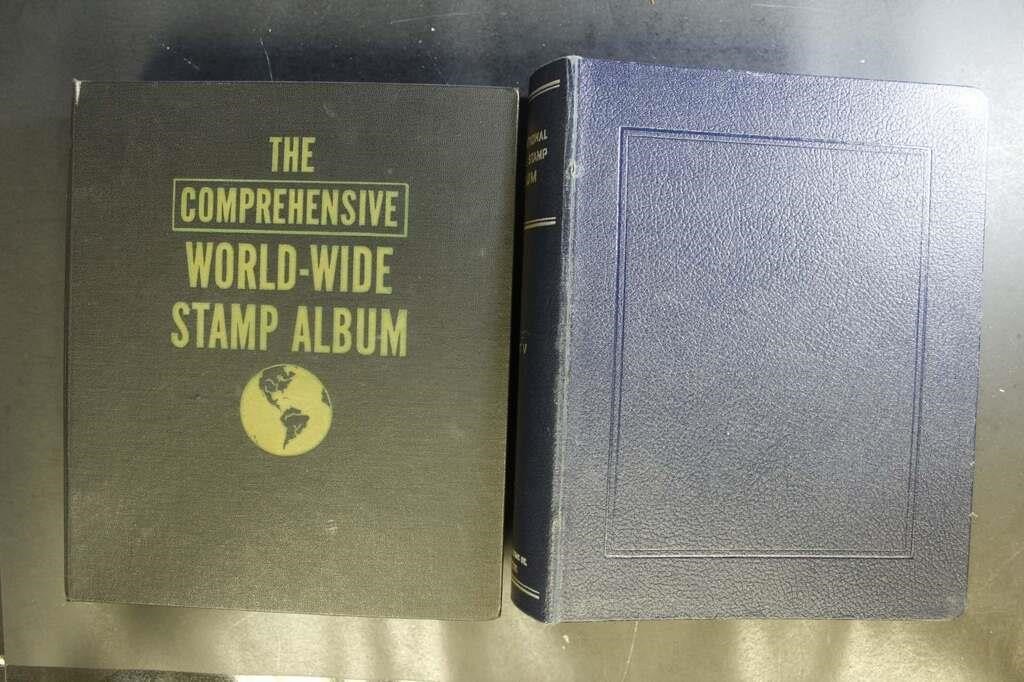 Worldwide Stamps in 2 Albums, 1,000+ stamps, mostl