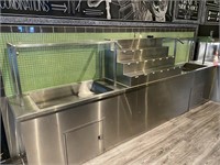 Double Buffet Server w/ Shared Conidment Station