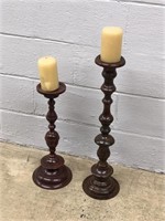 (2) Metal Candle Stands
