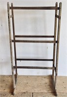 ANTIQUE PINE DOUBLE QUILT RACK