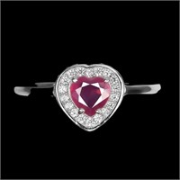 Natural Pigeon Blood  Red Ruby Ring