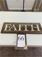 Faith Over Fear Wood Sign from "Just Junkin' "