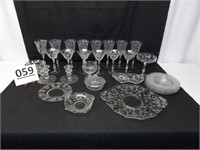 Cambridge Rosepoint Etches Glassware