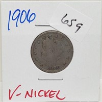 1906 V-Nickel 5 Cents