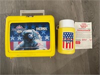 Vintage 1986 Young Astronauts Thermos Lunchbox