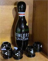 Vintage ceramic TIlso Japan liquor decanter