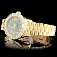 Ladies Rolex Watch, 18K YG, 4.00ct Diamonds