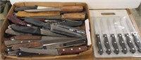 Box of Misc Cutlery & Kitchen Knives