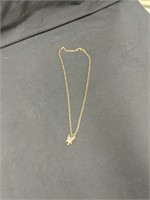 14-karat Gold Necklace And Charm 9.1 Dwt