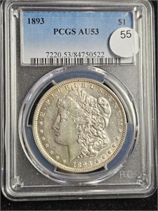 1893 Morgan Dollar PCGS AU53