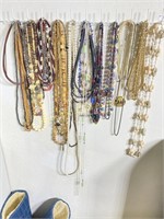 Large Group Of Costume Jewelry Necklaces