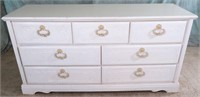 BURLINGTON 7 DRAWER SHABY CHIC DRESSER