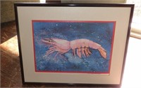 Lilly King Manning Framed Lobster Art Print