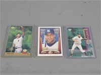 Lot Of 3 Collectible Derek Jeter Baseball Cards