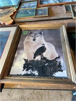 Wolf and Eagle Print