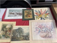 Vintage prints and miscellaneous