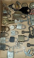 Collection of Antique Locks & Skeleton Keys
