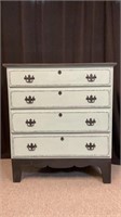 Painted antique four drawer chest