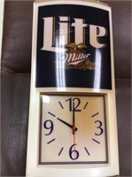 Miller Lite Clock, new in box but not working