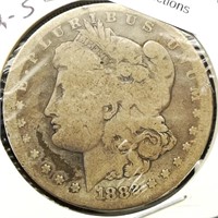 1882 S Morgan Silver Dollar $1