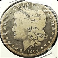 1884 Morgan Silver Dollar $1