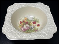 Crown Ducal Horentine Floral Ceramic Bowl, England