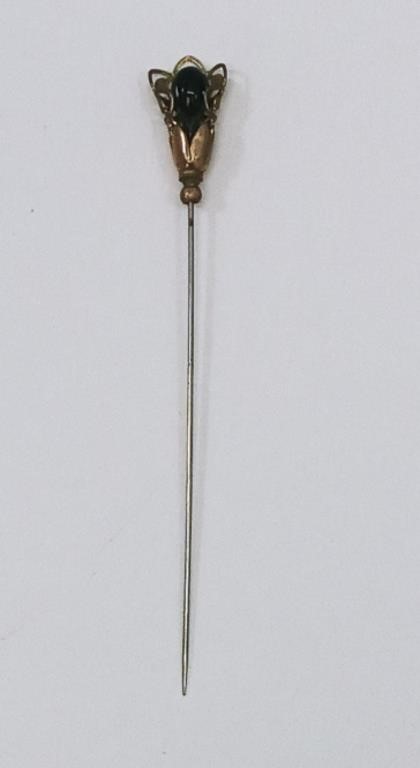 Antique Georgian Brass Hat Stick Pin