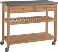 Home Styles  Kitchen Cart with Stainless Steel Top