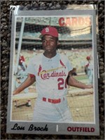 1970 Topps Lou Brock Cardinals MLB