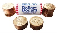 U.S. ONE DOLLAR COINS- TOTAL (57)