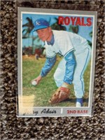 1970 Topps Jerry Adair- MLB Royals