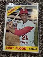 1966 Topps #60 Curt Flood Cardinals MLB