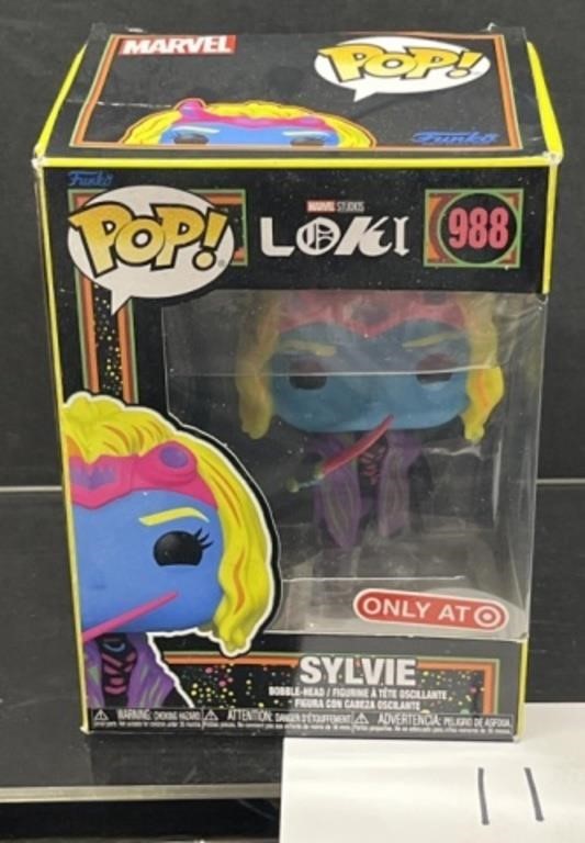 Funko Pop Marvel Loki Sylvie Black Light New