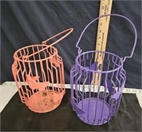 2 wire basket with butterflies