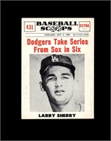 1961 Nu Card Scoops #431 Larry Sherry VG to VG-EX+