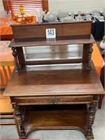 Antique Buffet with Mirror