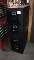 4-drawer black file cabinet