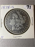1878-S morgan dollar