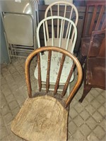 3 Vintage Wood Chairs