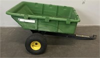 John Deere Tow-Behind Tip Design Poly Utility Cart