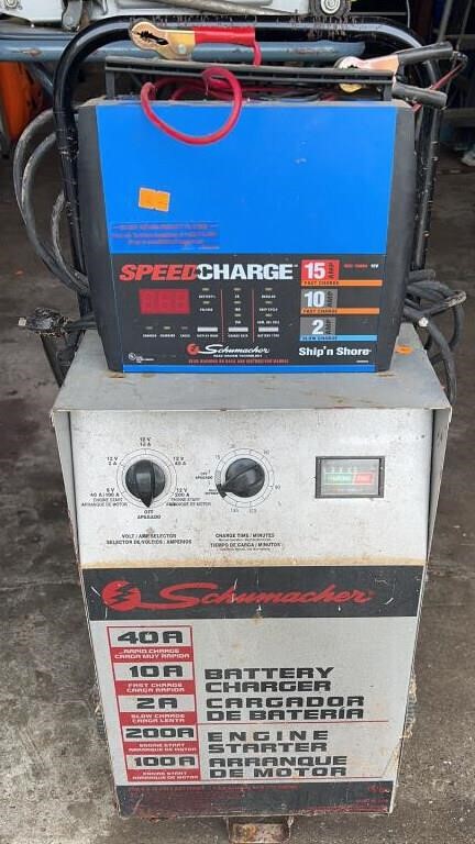 Schumacher & Speed Charge battery chargers.