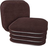 C8787  Brown Chair Cushions, 17" x 16", 6-Pack