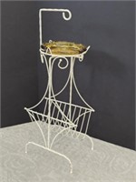 WIRE ASHTRAY STAND - 26.5" TALL X 11.5" WIDE