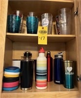 Assortment Of Water Bottles & Insulated Glasses