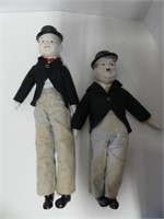 22" AND 18" CHARLIE CHAPLIN DOLLS