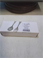 Gibson silver plate new child's spoon and fork