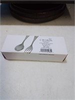 Gibson silver plate child's spoon and fork