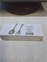 New Gibson silver plate child's spoon and fork
